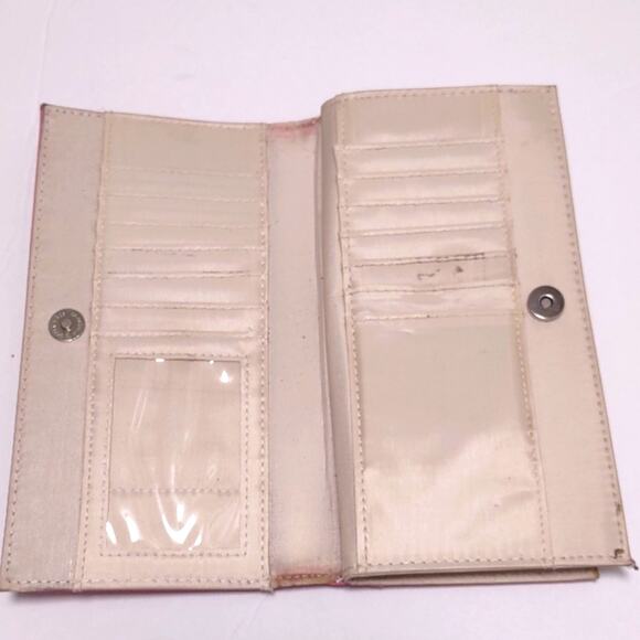 Nicole Miller Pink Leather Wallet - Picture 6 of 7